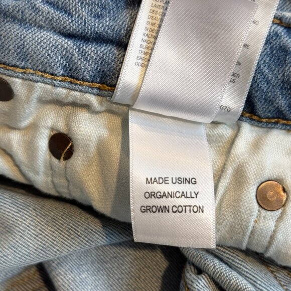 Agolde Jeans Kye Mid Rise Straight Crop Boho Distressed #A9100B-3026 Size 31 - Picture 15 of 15